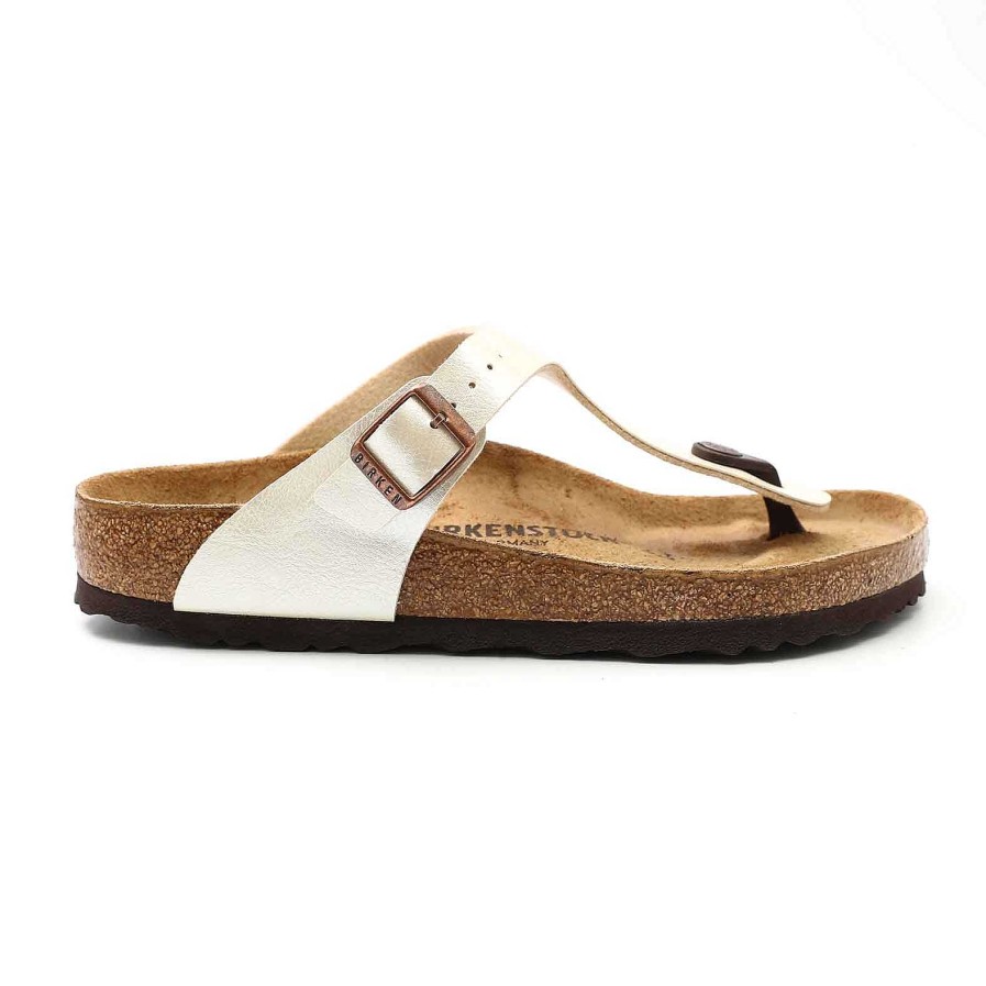 Woman birkenstock | Birkenstock Gizeh Graceful Pearl White