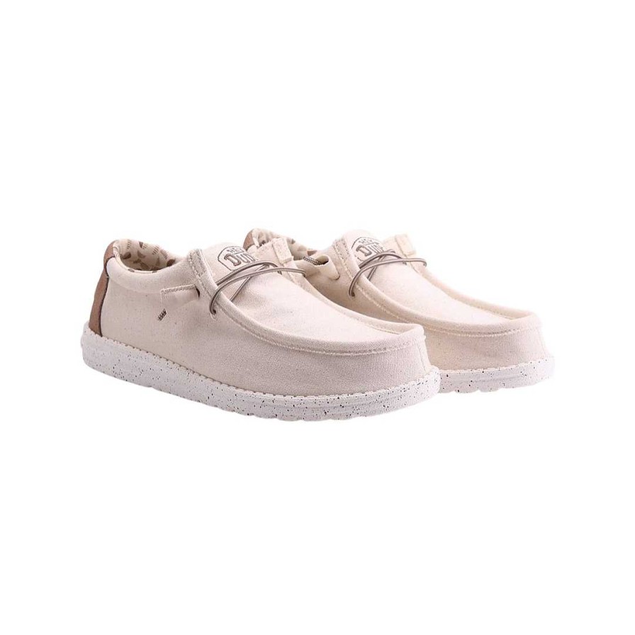 Woman Dude | Hey Dude Wally Stretch Canvas Ivory