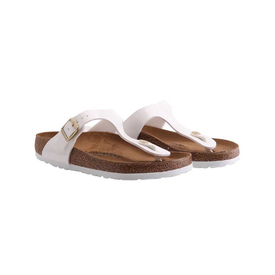 Woman birkenstock | Birkenstock Gizeh Bs Patent White