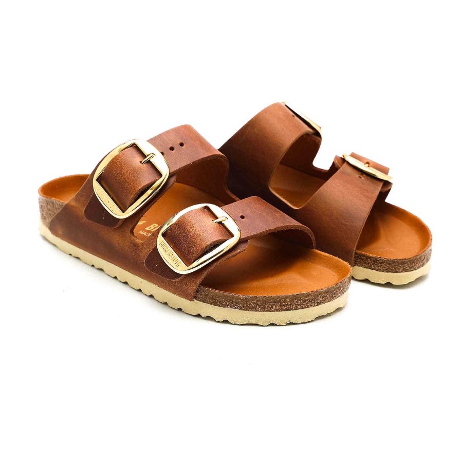 Woman birkenstock | Birkenstock Arizona Big Buckle Cognac