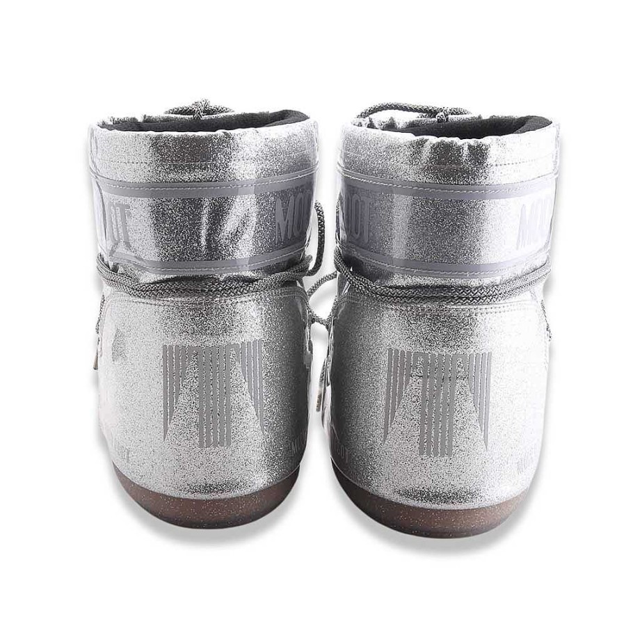 Woman moon boot | Moon Boot Icon Low Glitter Silver