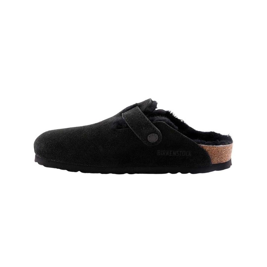 Woman birkenstock | Birkenstock Boston Shearling Black