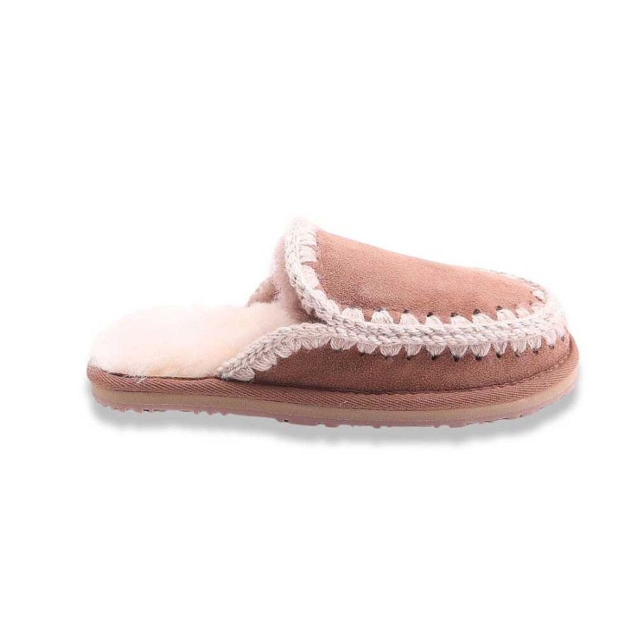 Woman mou | Mou Slipper Full Eskimo Pink Brown