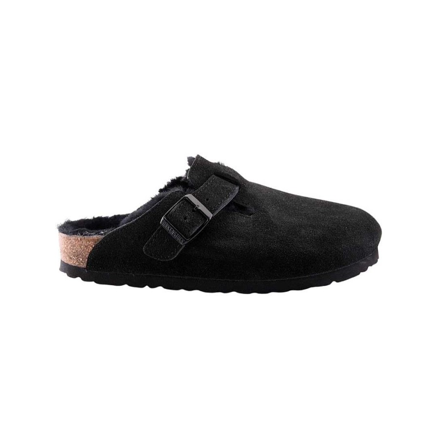 Woman birkenstock | Birkenstock Boston Shearling Black