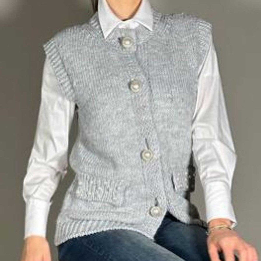 Clothing motel | Motel Vest 2230499 Grey