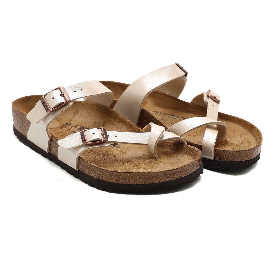 Woman birkenstock | Birkenstock Mayari Graceful Pearl White