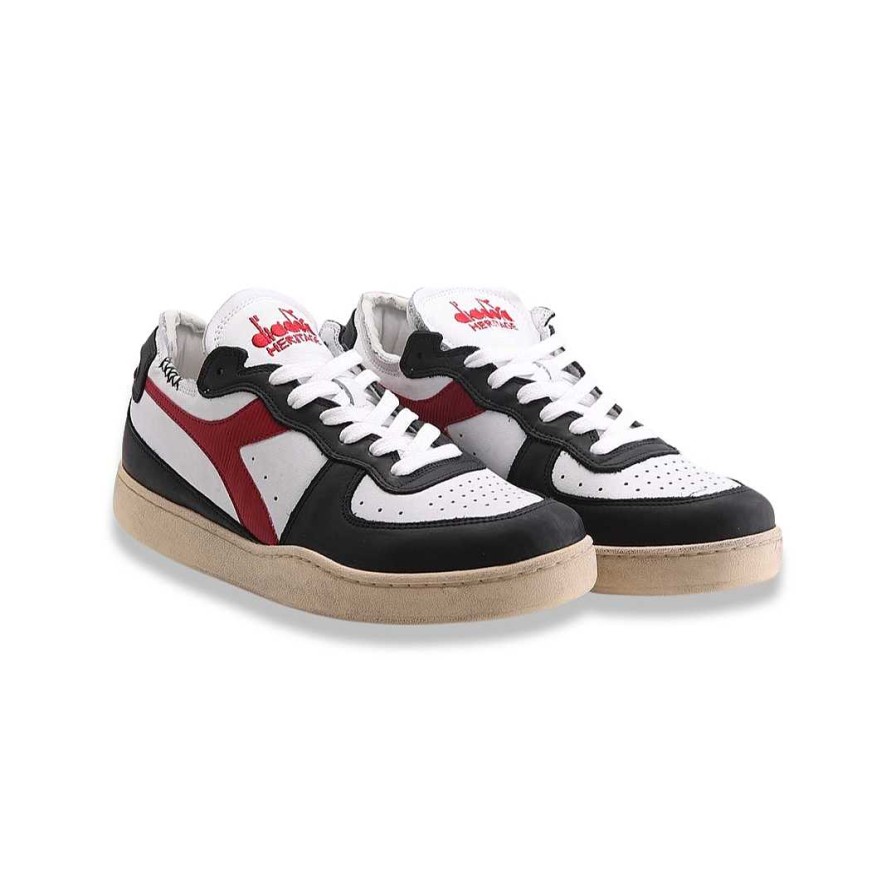 Man diadora | Diadora Heritage Basket Row Cut White Black Red