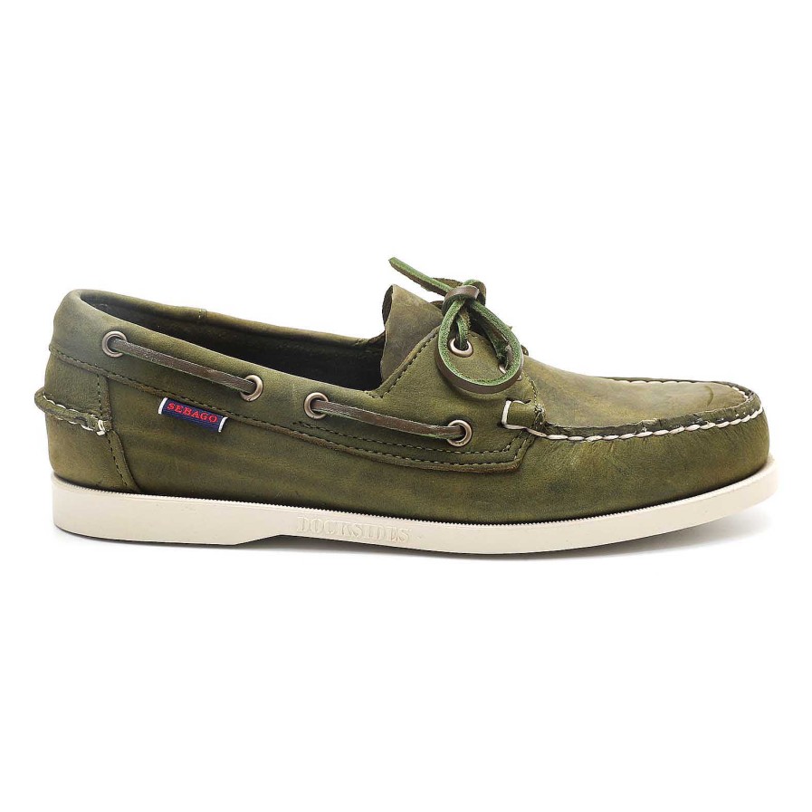 Man sebago | Sebago Dockside Portland Military Green