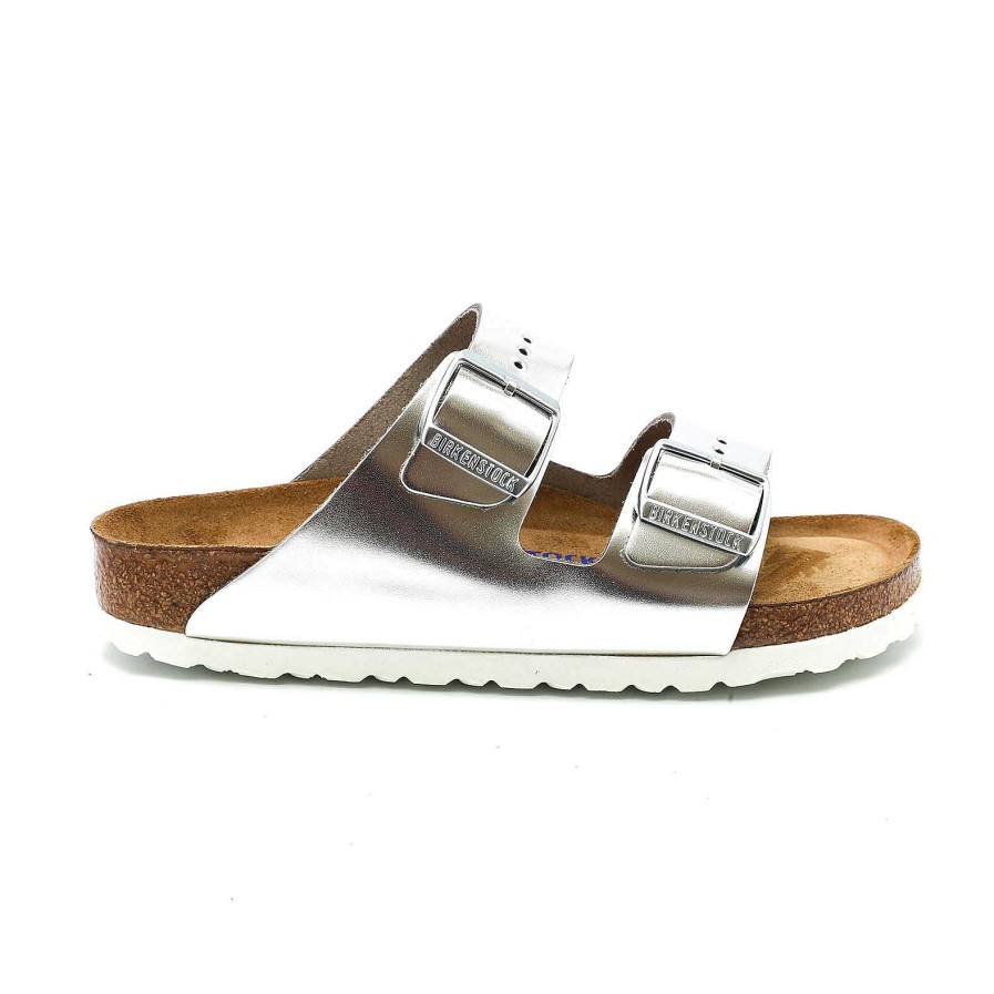 Woman birkenstock | Birkenstock Arizona Metallic Silver