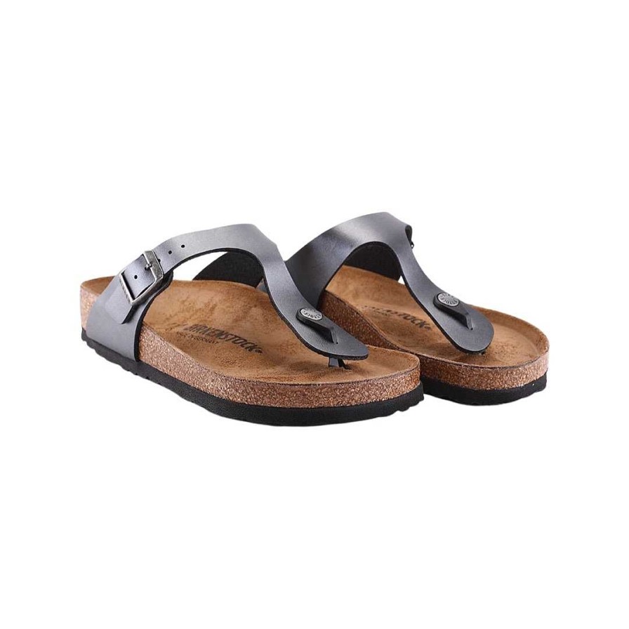 Woman birkenstock | Birkenstock Gizeh Bs Metallic Black