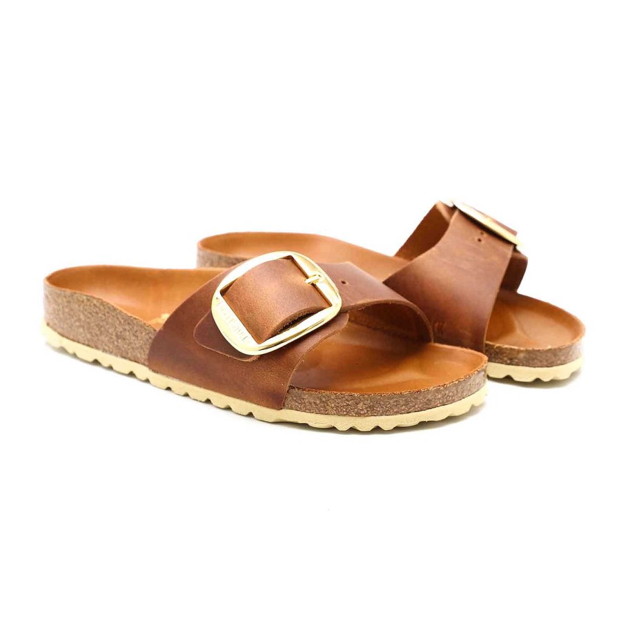 Woman birkenstock | Birkenstock Madrid Big Buckle Cognac